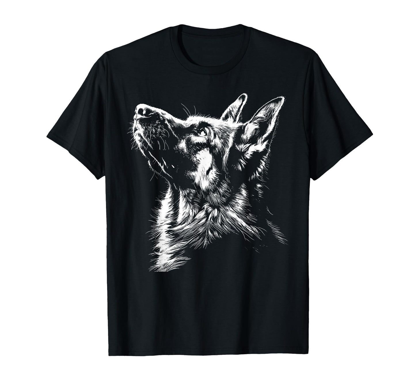 German Shepherd Silhouette Graphic German Shepherd Dog Lover T-Shirt