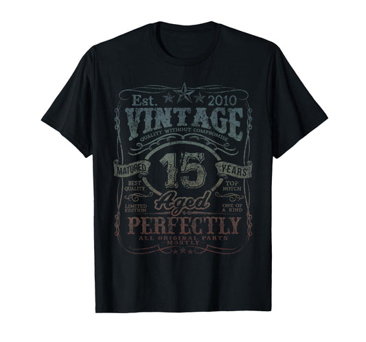 Vintage 2010 Limited Edition Shirt 15 year old 15th Birthday T-Shirt