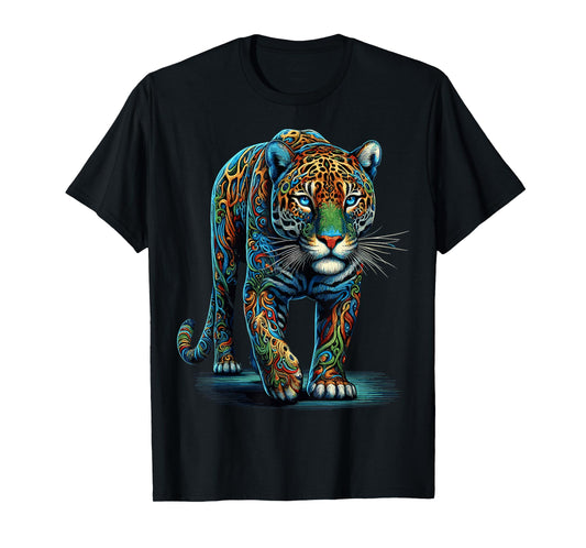 Jaguar Colorful Animal Zoo Jaguars T-Shirt