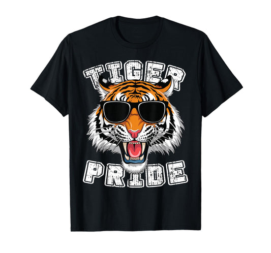 Tiger Pride Retro Tiger School Sports Team T-Shirt