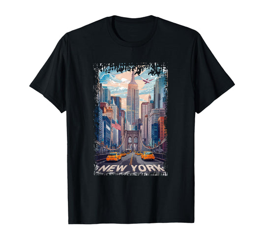New York Gifts For Men Women NY City Vintage Sport Urban NYC T-Shirt