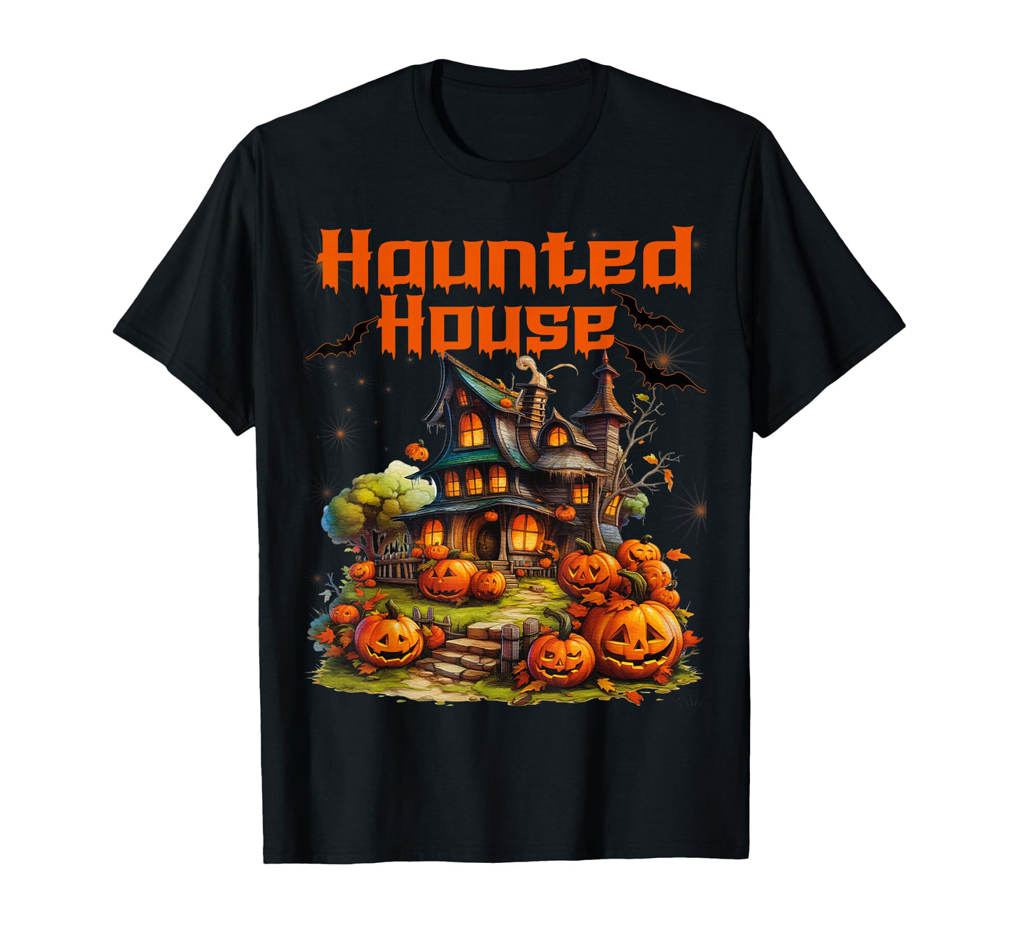 Halloween Haunted House .Halloween Witch House T-Shirt