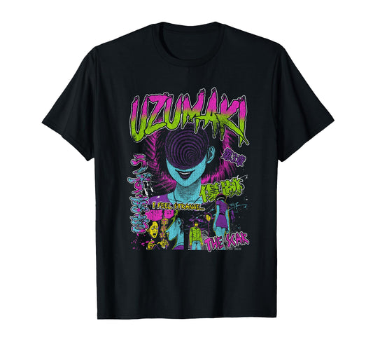 Uzumaki Junji Ito Spiral Girl Horror Manga T-Shirt