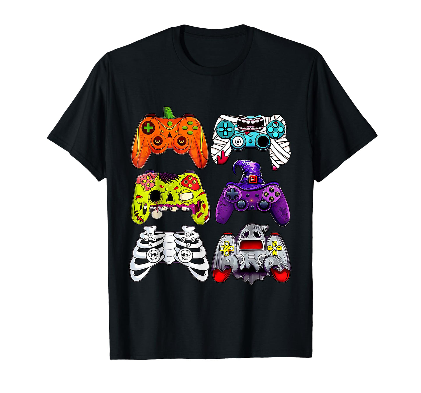Funny Video Game Controller Halloween Gamer Gaming Boy Girl T-Shirt