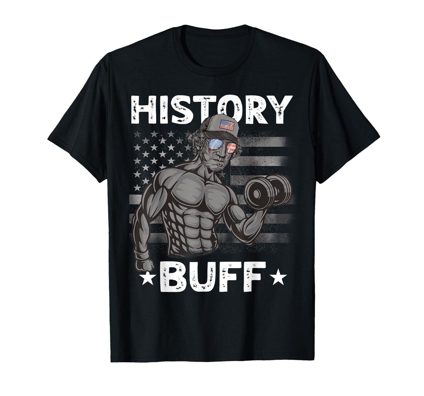 History Buff Washington Bro Weightlifting 4th of July Gym T-Shirt for Men