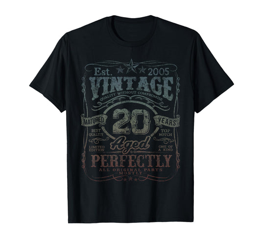 Vintage 2005 Limited Edition Shirt 20 year old 20th Birthday T-Shirt
