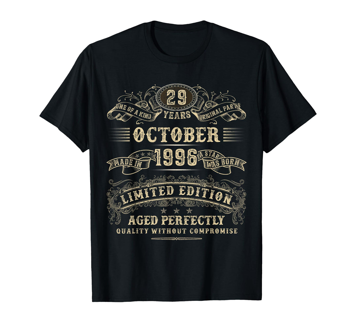 29 Year Old Gifts 29th Birthday October 1996 Limited Edition T-Shirt
