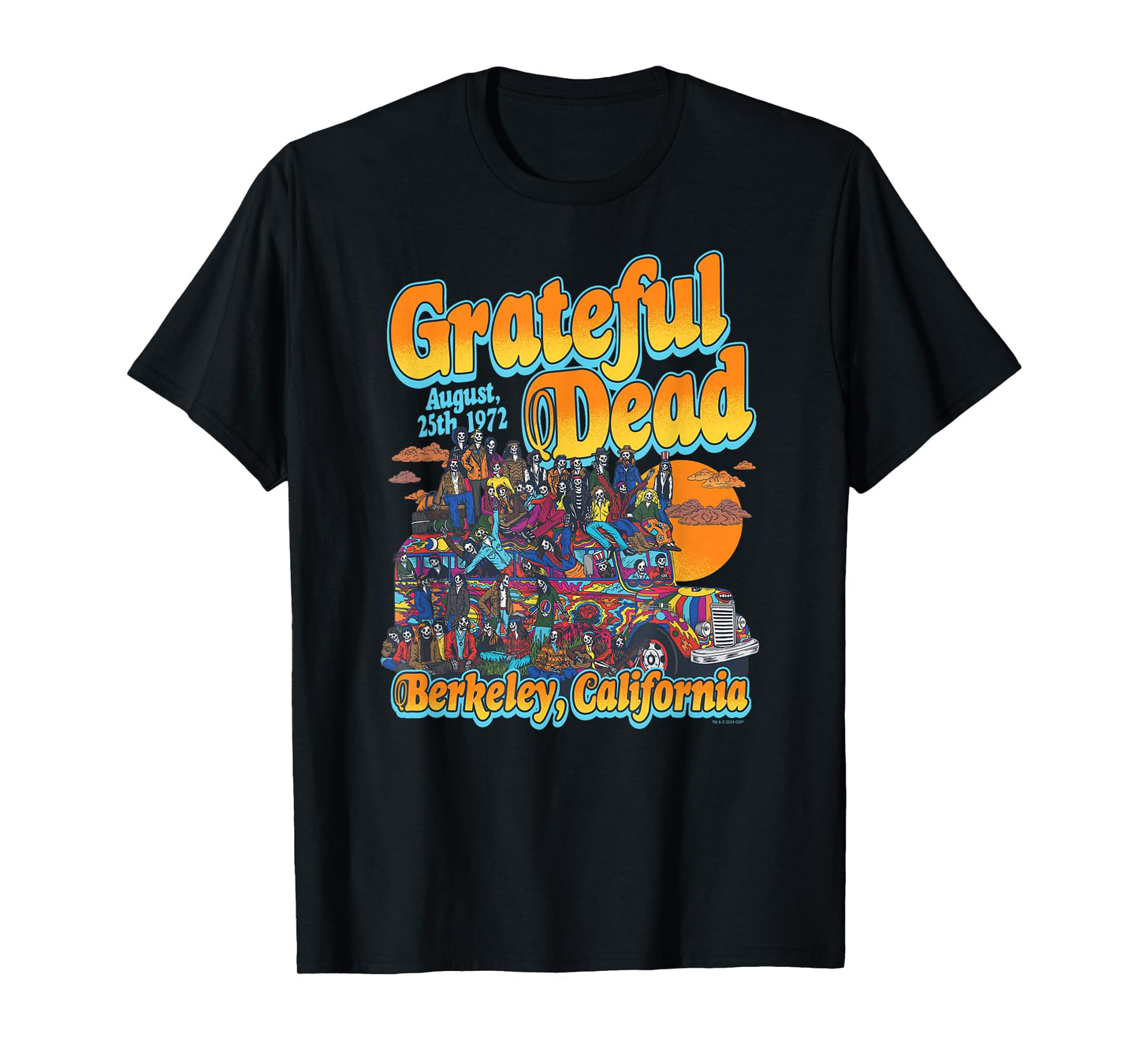 Grateful Dead Berkeley Bound Van 1972 Band T-Shirt
