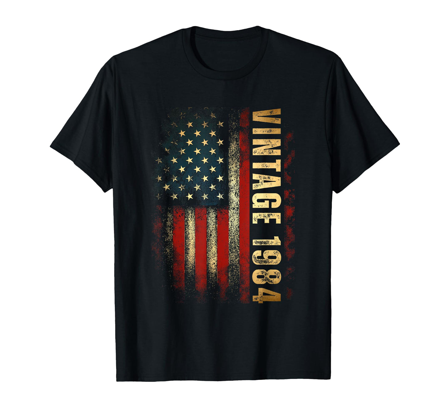Vintage 1984 American Flag 41st Birthday 41 Years Old Men T-Shirt