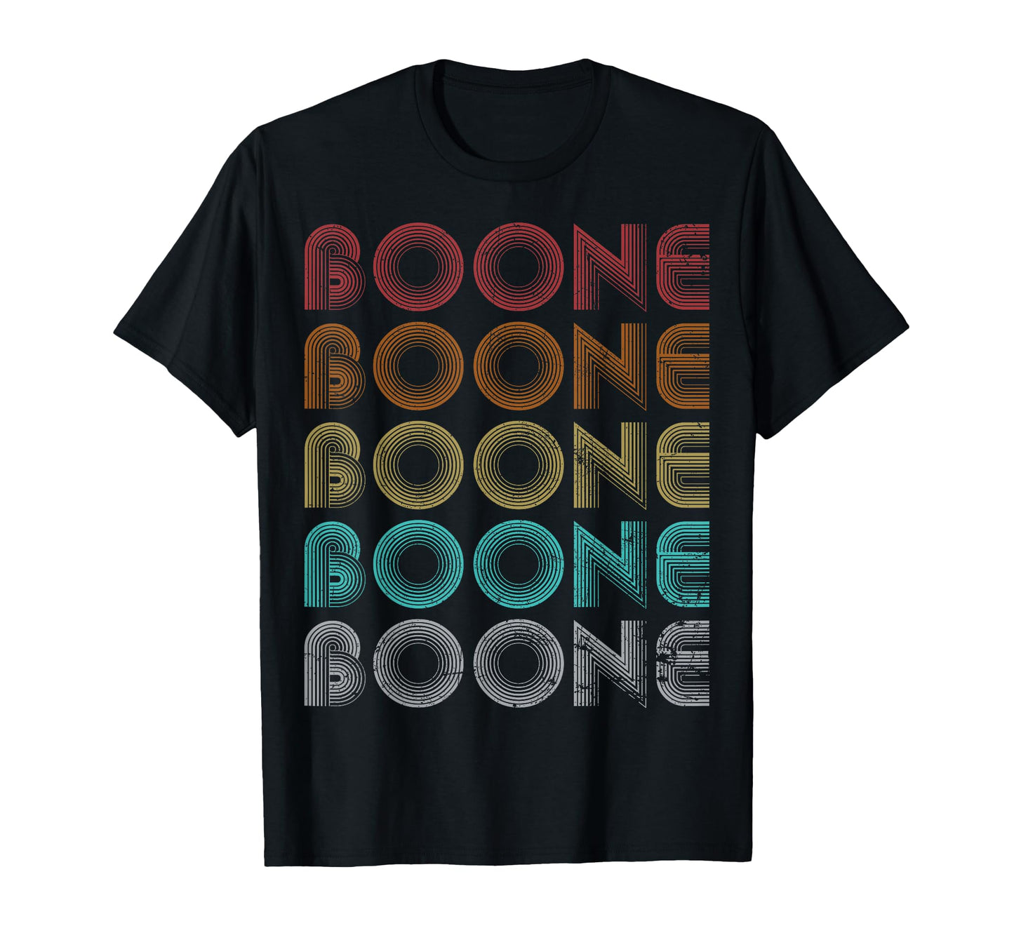 Boone Family Name I Love Boone Personalized Vintage T-Shirt
