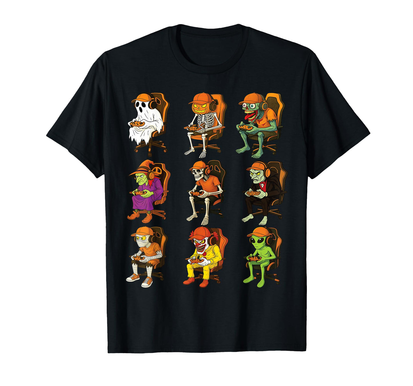 Halloween Gamer Squad Gaming Video Game T-Shirt