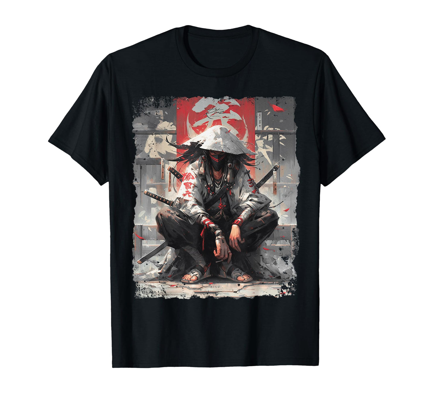 Samurai Sword Katana Ninja Japan Manga Anime Streetwear T-Shirt