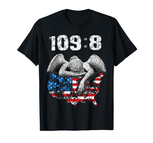 Psalm 109:8 KJV Bible Verse Tee Shirt NIV with Angel and USA