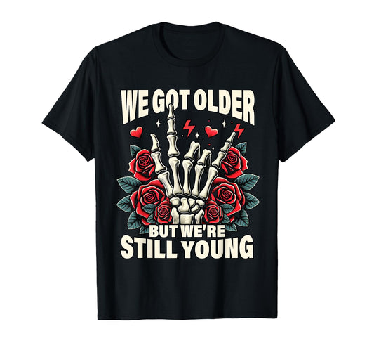 Vintage Elder Emo Moms Club Elder Emo Pop Punk We Got That Older We're Still That Young Unisex Adult T-Shirt