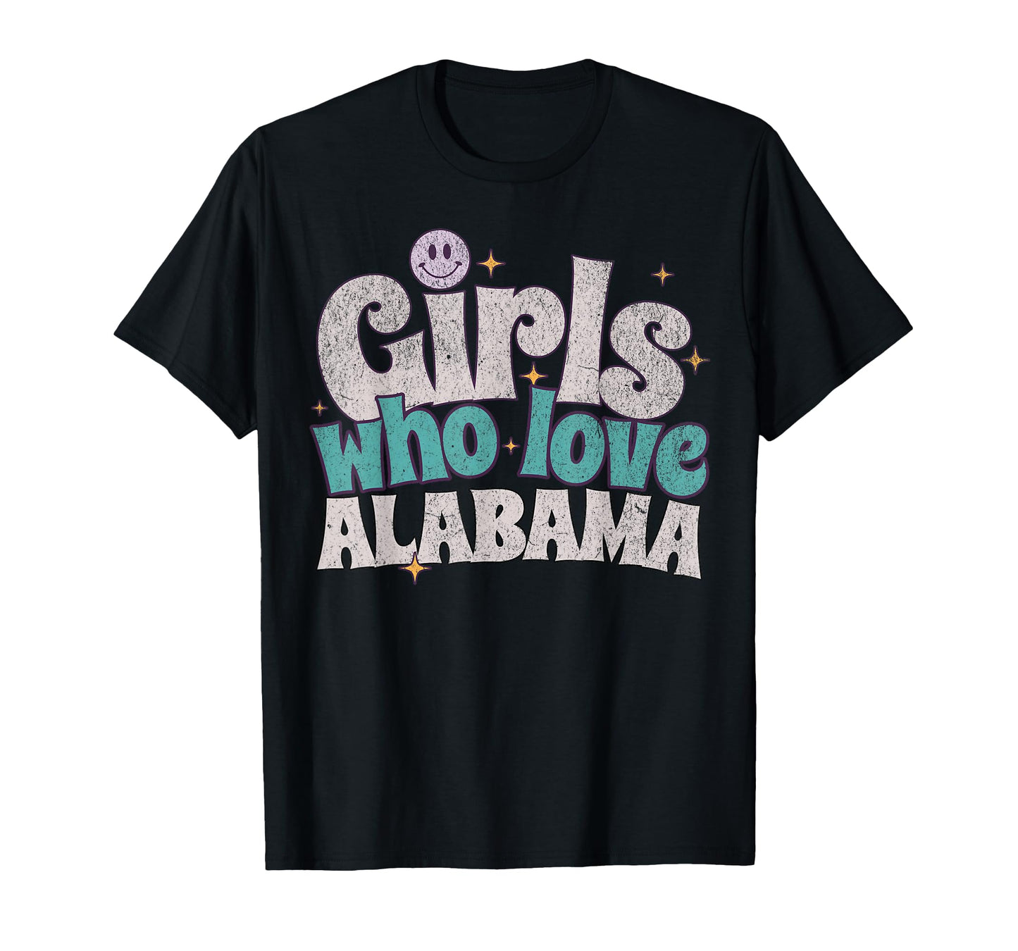 Girls Who Love Alabama, Women's Cute Alabama T-Shirt
