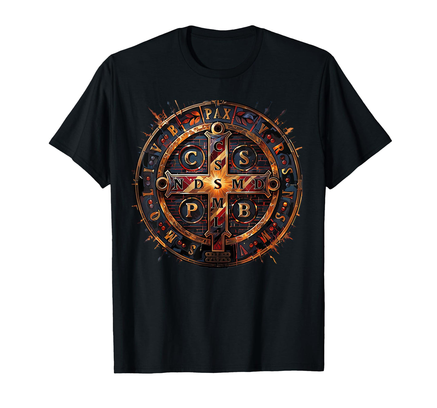 Catholic Saint Benedict Medal T-Shirt