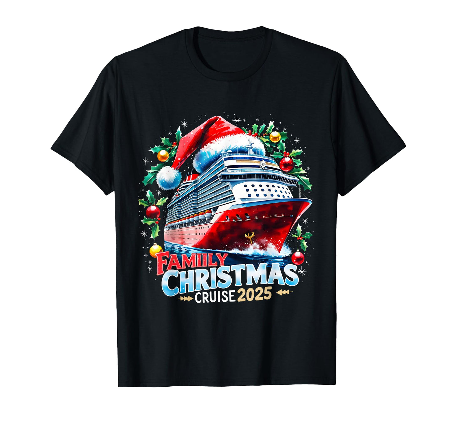 Family Christmas Cruise 2025 Holiday Vacation Tee T-Shirt