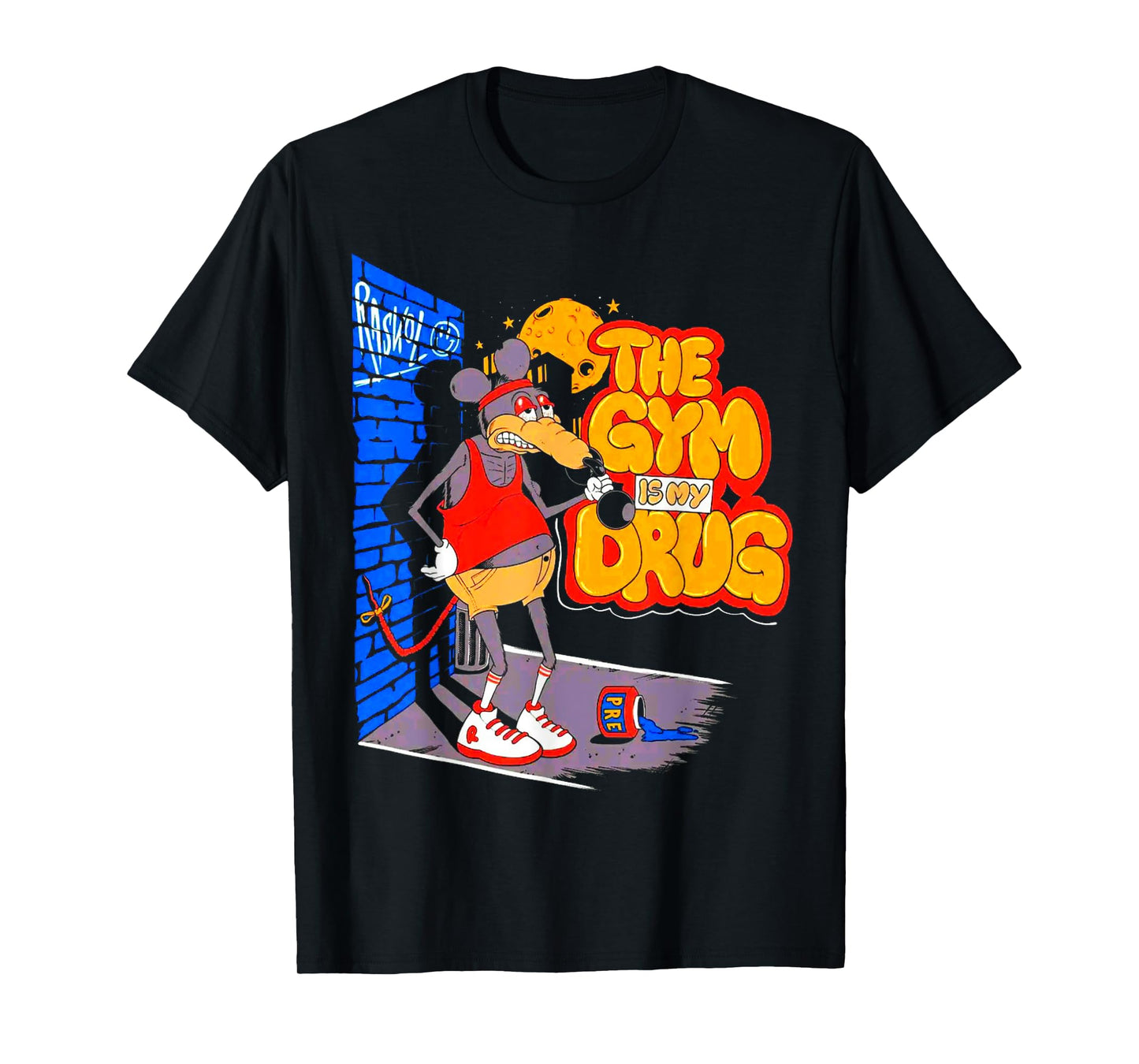 The Gym Is My Drug Funny Weightlifting Bodybuilding Fitness T-Shirt