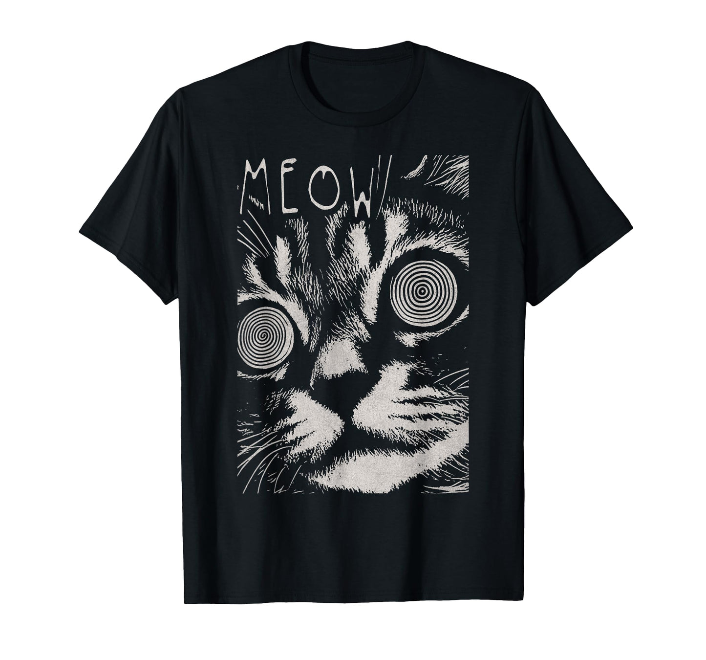 Cat Hip Hop Y2K Vintage Retro Hipster Edgy Streetwear Cat Men Women Kids T-Shirt