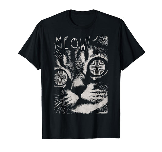 Cat Hip Hop Y2K Vintage Retro Hipster Edgy Streetwear Cat Men Women Kids T-Shirt