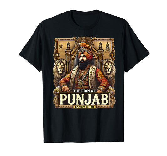 Majaraja Ranjit Singh Ther Lion of Punjab T-Shirt