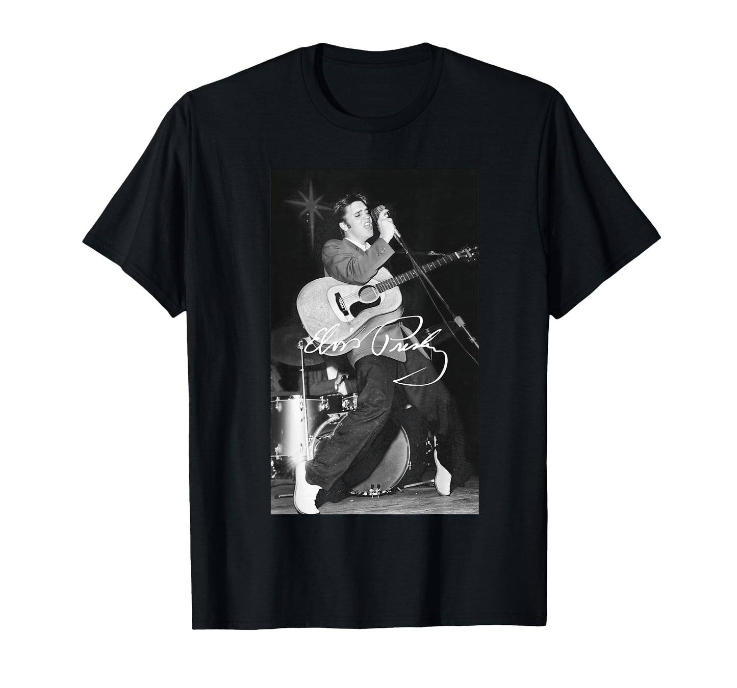 Elvis Presley B&W Guitar T-Shirt