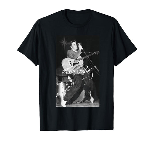 Elvis Presley B&W Guitar T-Shirt