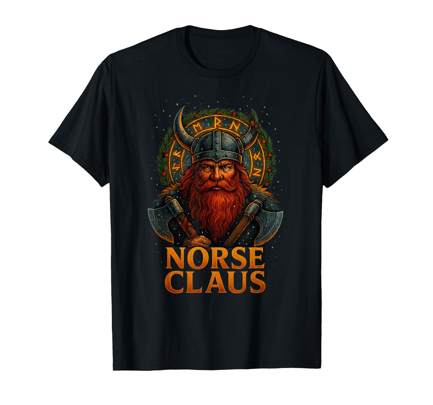 Norse Claus Viking Christmas Design T-Shirt
