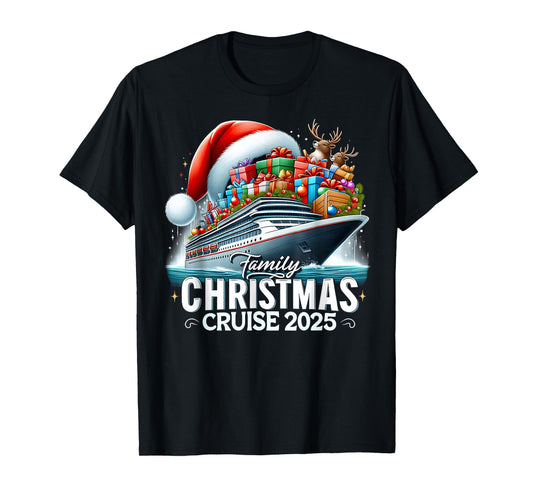 Family Christmas Cruise 2025 Matching Family Cruise Holiday T-Shirt