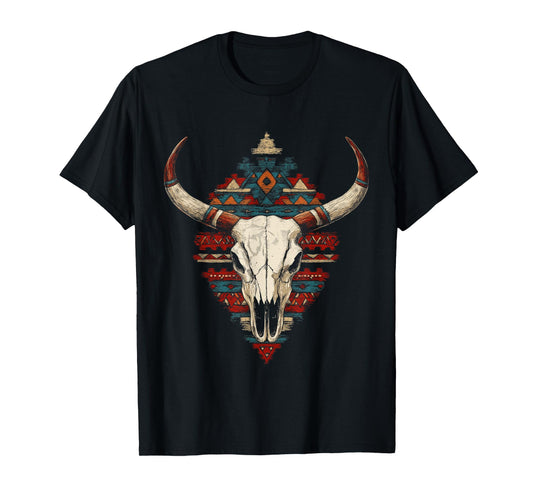 Boho Style Western Native American Indigenous Aztec T-Shirt