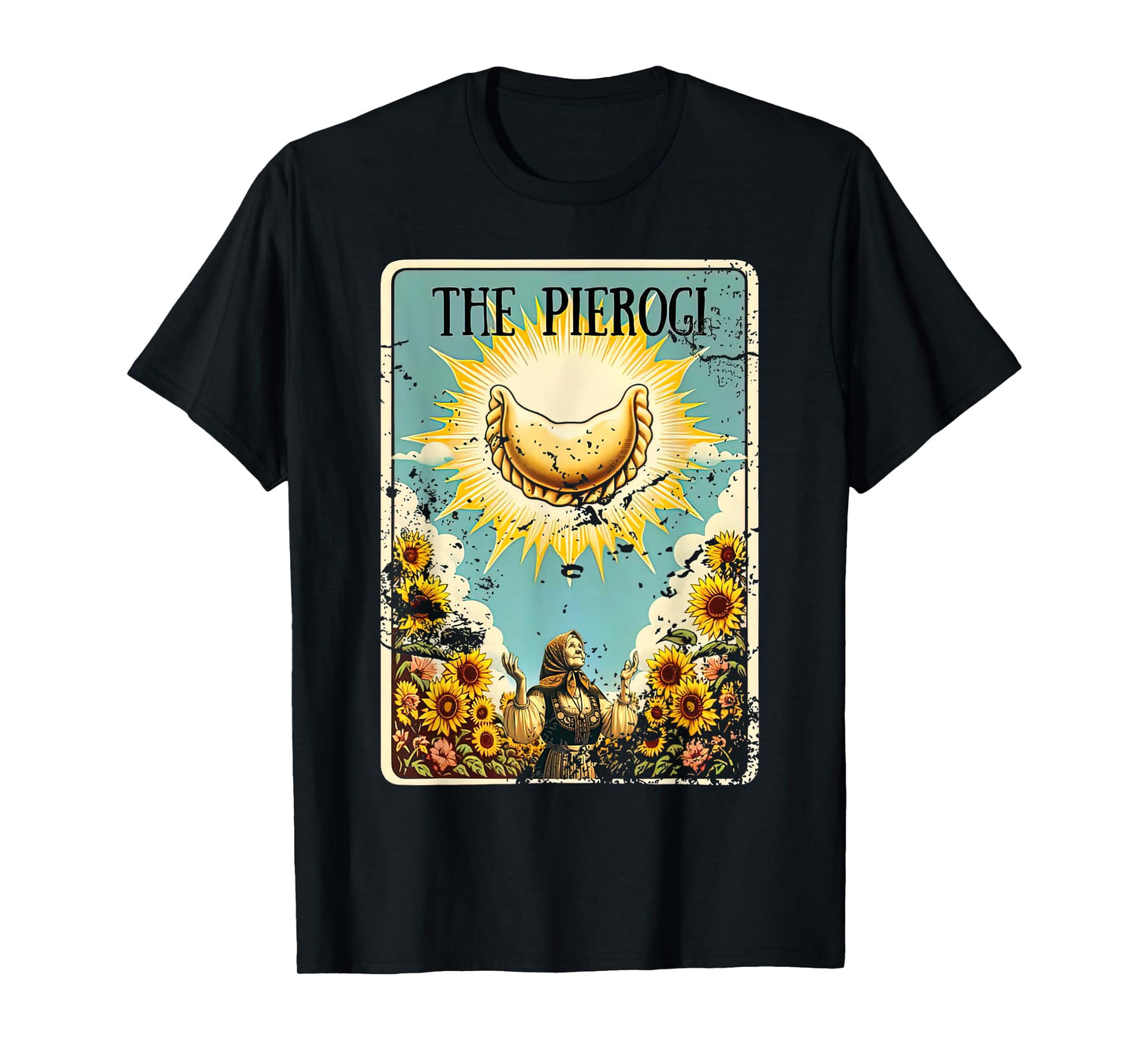 Pierogi Tarot Card Funny Polish Food Polska Pierogies Lover T-Shirt