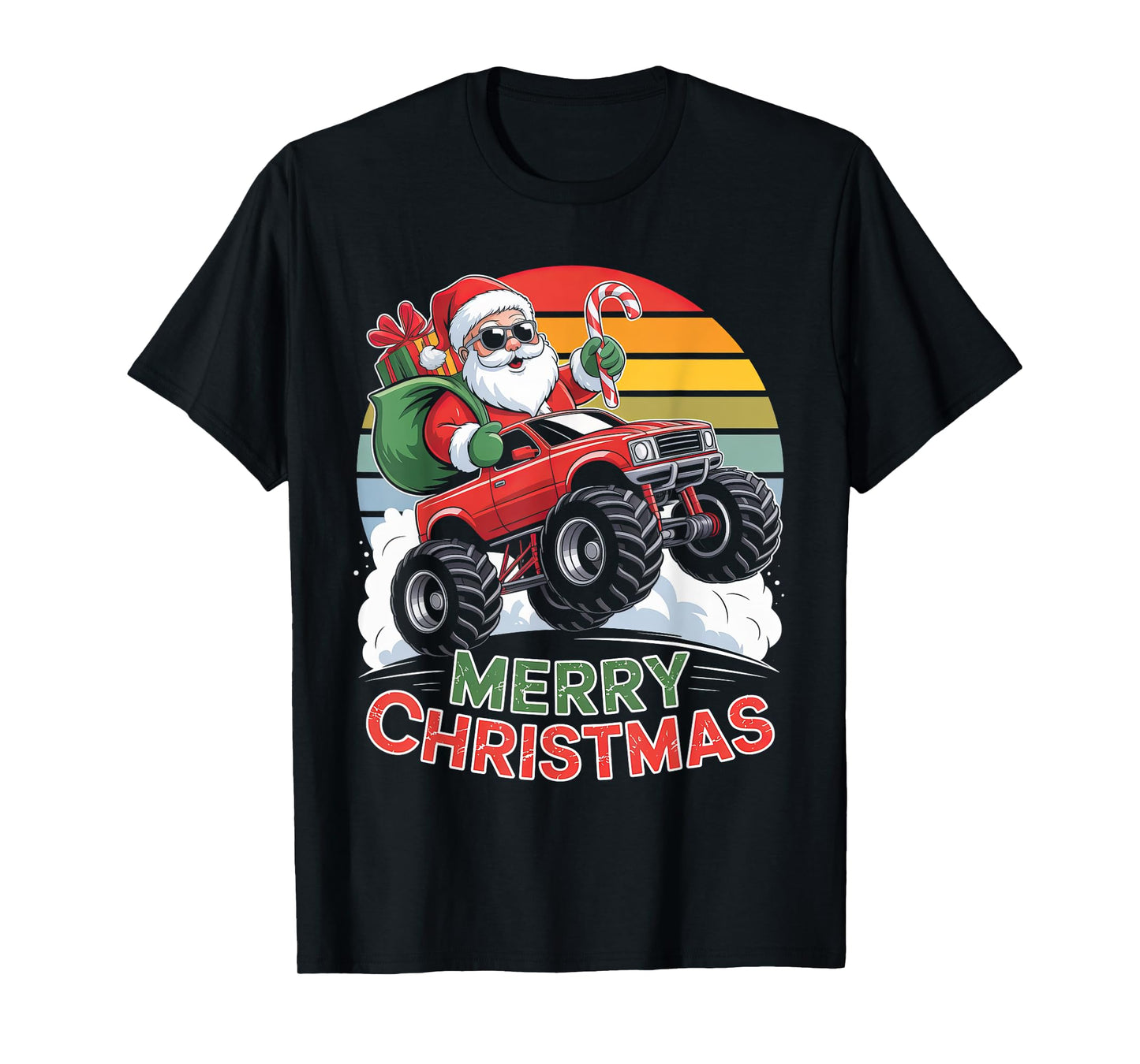 Christmas Gamer Santa Xmas Funny Gaming Men Boys Kids Youth T-Shirt