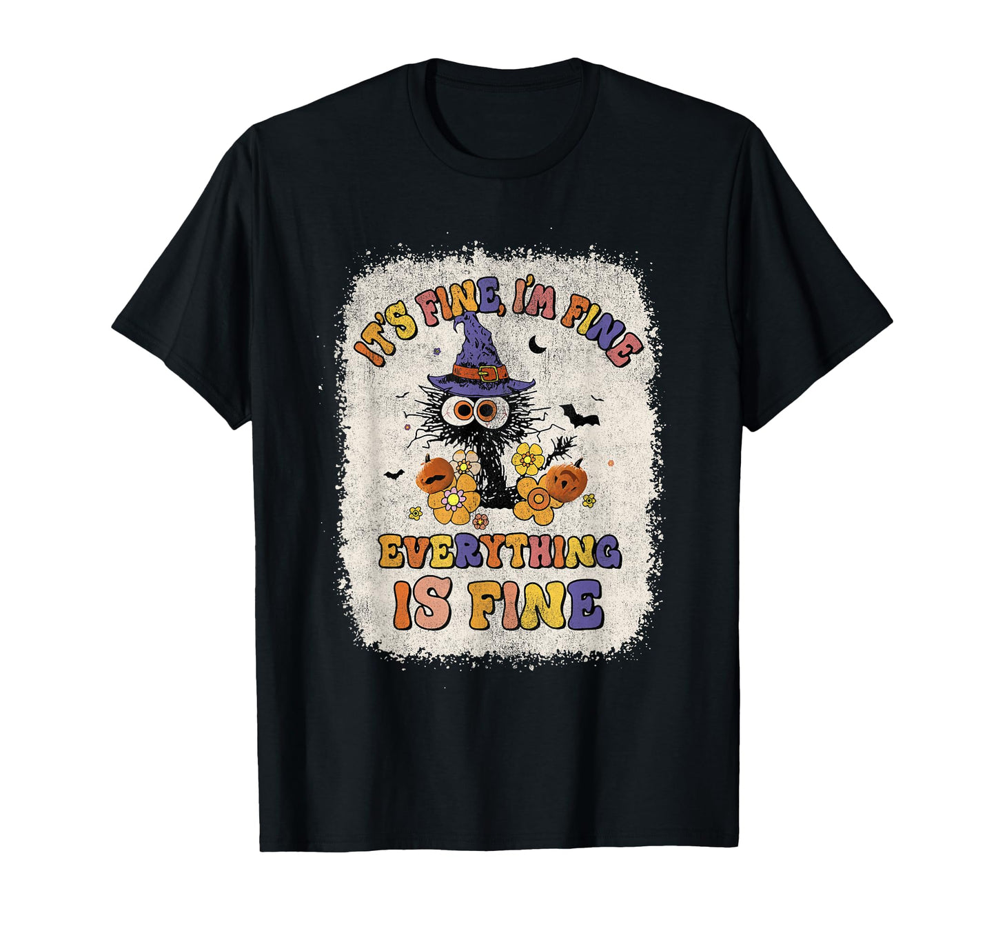 It's Fine I'm Fine Everything is Fine Cat T-Shirt