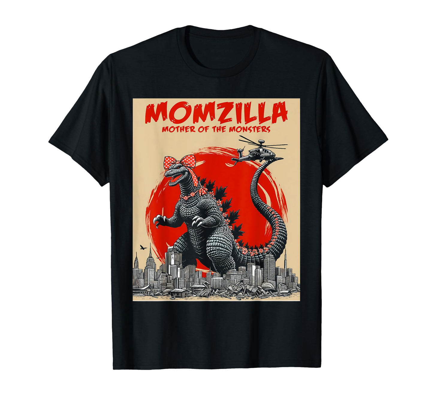 Momzilla Mother Of Monsters Retro Vintage Mama Mother's Day T-Shirt