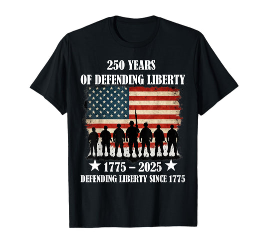 Patriotic USA Army Us Military Parade 250th anniversary 2025 T-Shirt