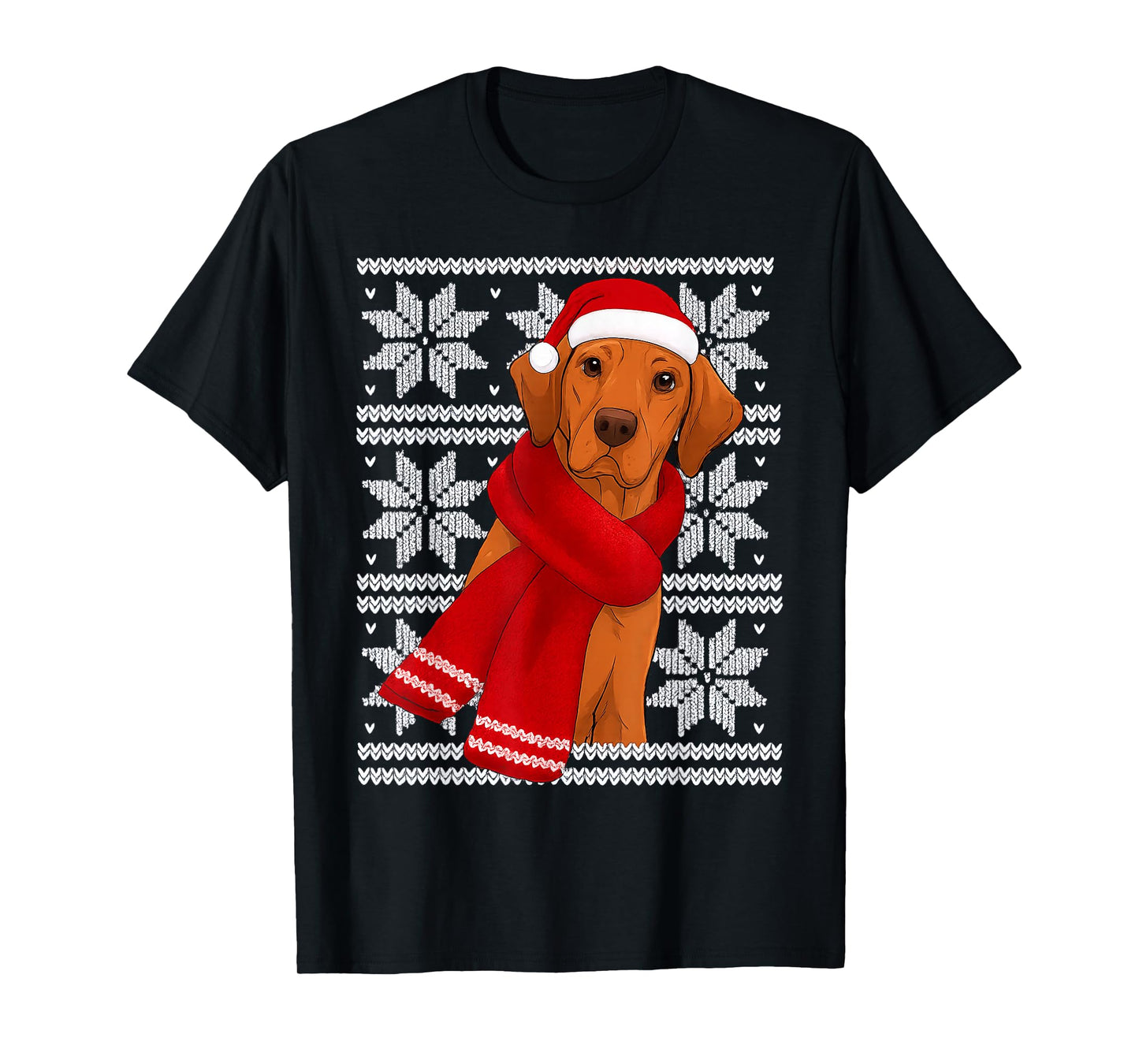 Rhodesian Ridgeback Ugly Christmas Holiday Dog Lover T-Shirt