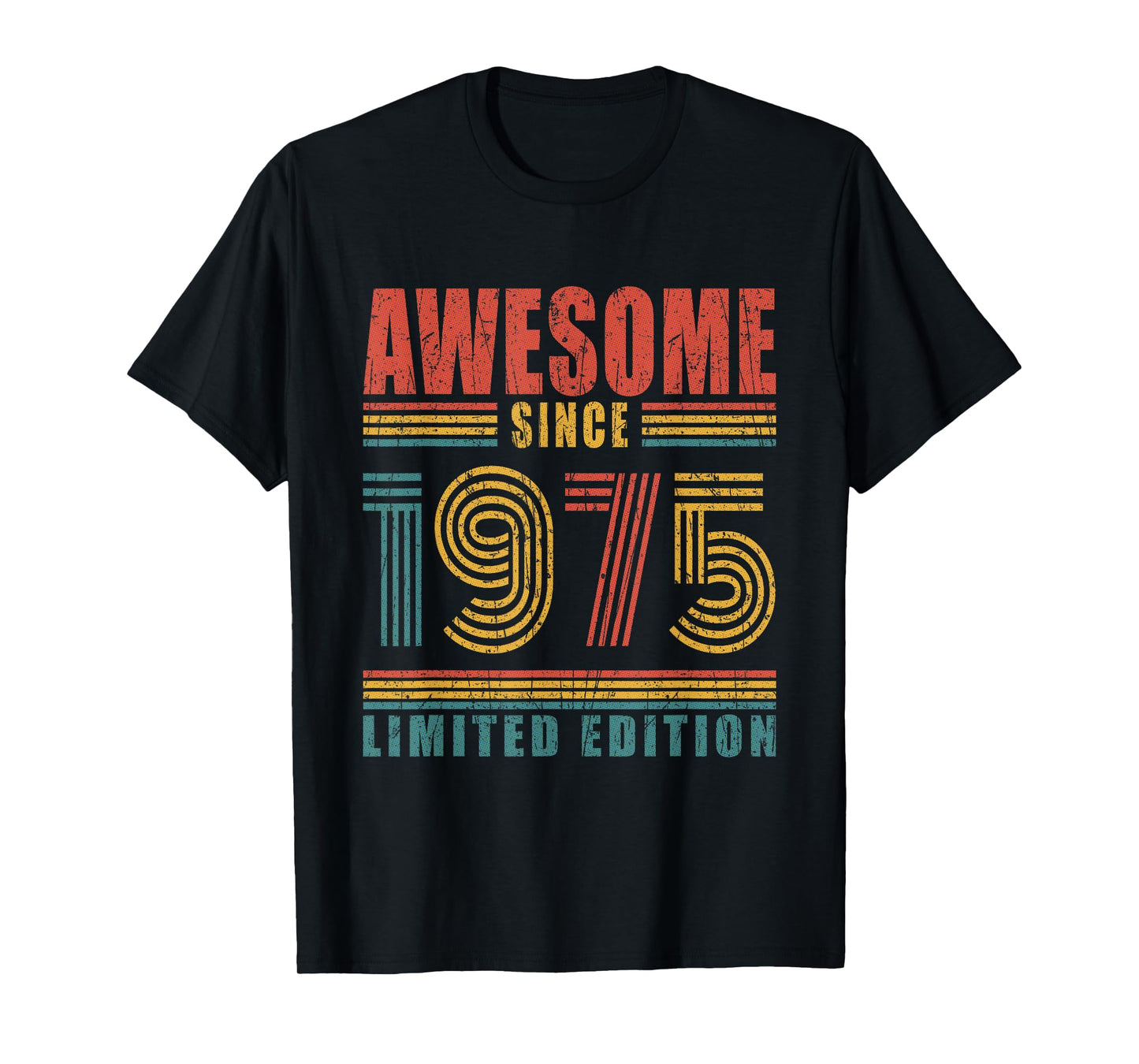 50th Birthday Awesome Since 1975 Vintage 50 Birthday T-Shirt