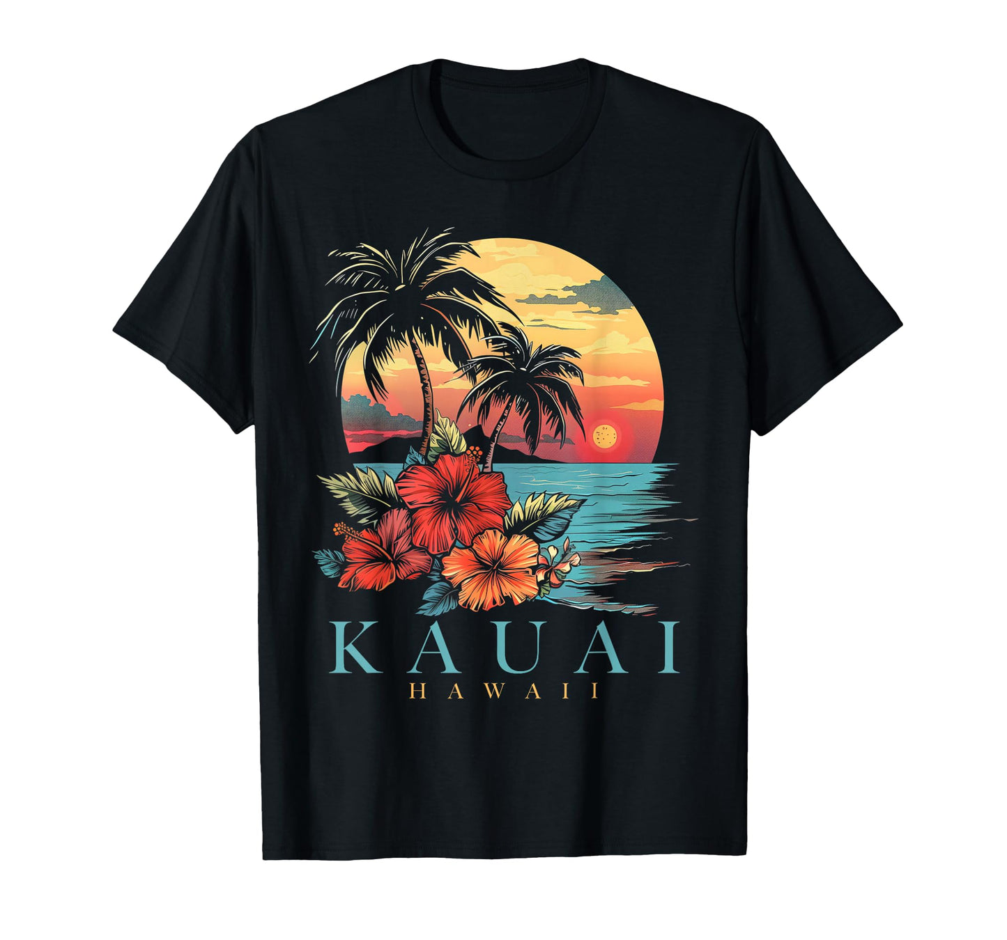 Kauai Hawaii Aloha Hawaiian Surf Surfer Vintage T-Shirt