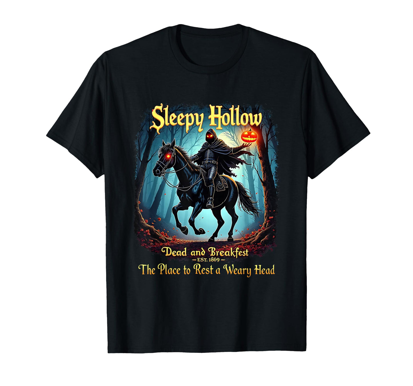 Sleepy Hollow Horseman Halloween Spooky Season Vintage T-Shirt