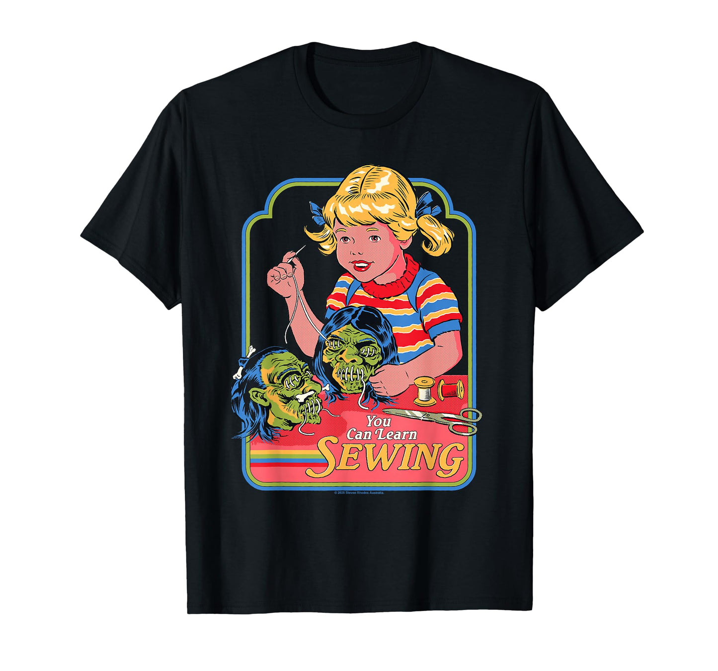 Learn Sewing Sarcastic Retro Vintage Funny Adult Humor T-Shirt