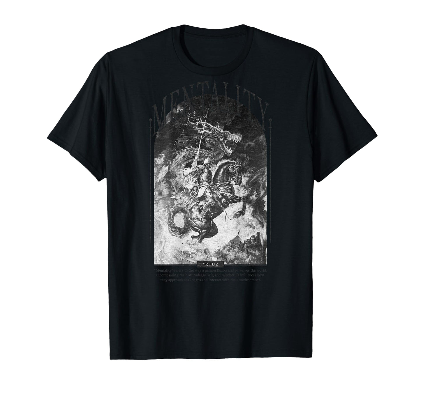 Hip Hop Vintage Hipster Edgy Urban Y2K Back Print Streetwear T-Shirt