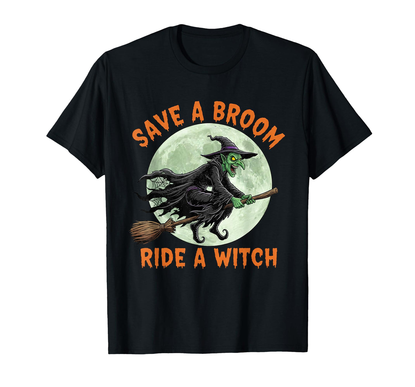 Halloween Halloween Witches Save A Broom Ride A Witch T-Shirt