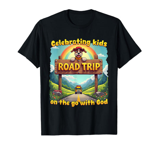 Kids On The Go Christian VBS 2025 Road Trip Celebrating T-Shirt