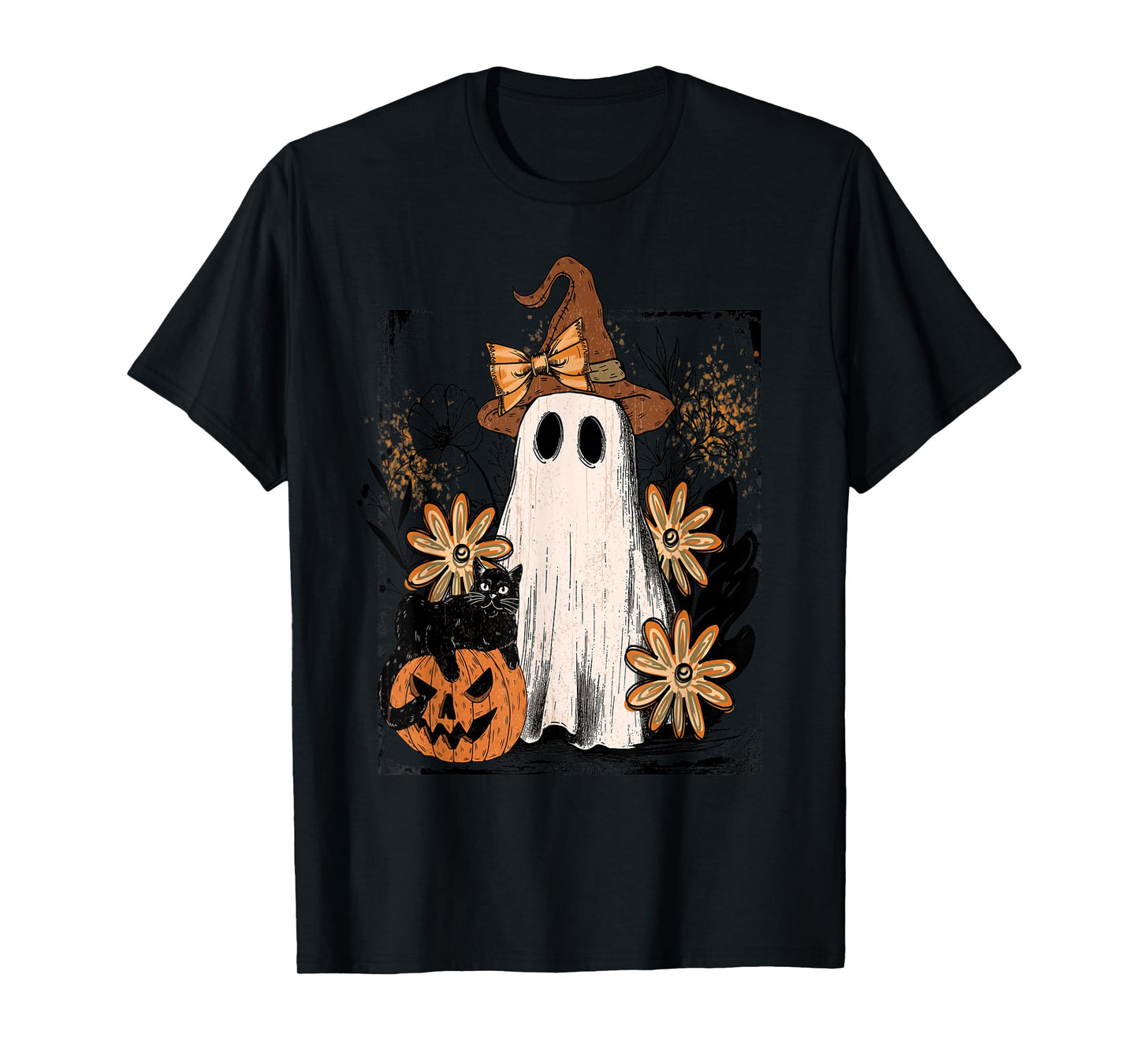 Ghostly Halloween Spirit Witchy Charm T-Shirt