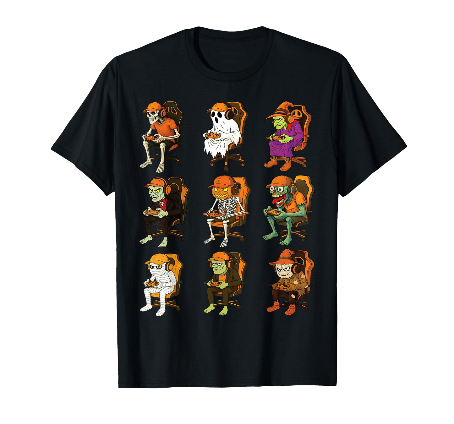 Halloween Gamer Squad Gaming Video Game Lovers T-Shirt