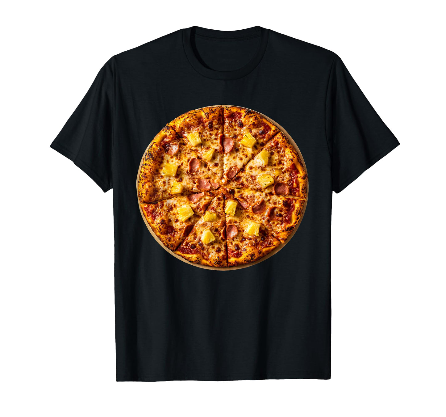 Huge Hawaiian Pizza Graphic for Birthdays, Costumes and Fun T-Shirt