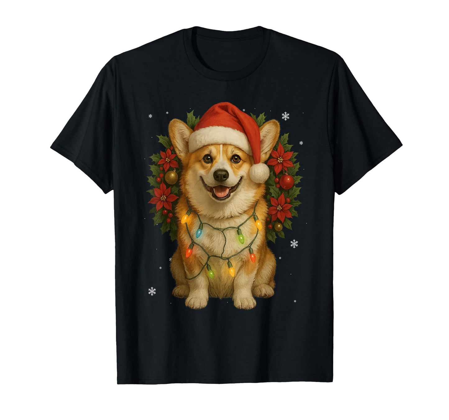 Cute Corgi Mistletoe Christmas Animal Xmas Dog Holidays T-Shirt