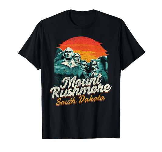 Vintage Mount Rushmore South Dakota National Park Souvenir T-Shirt
