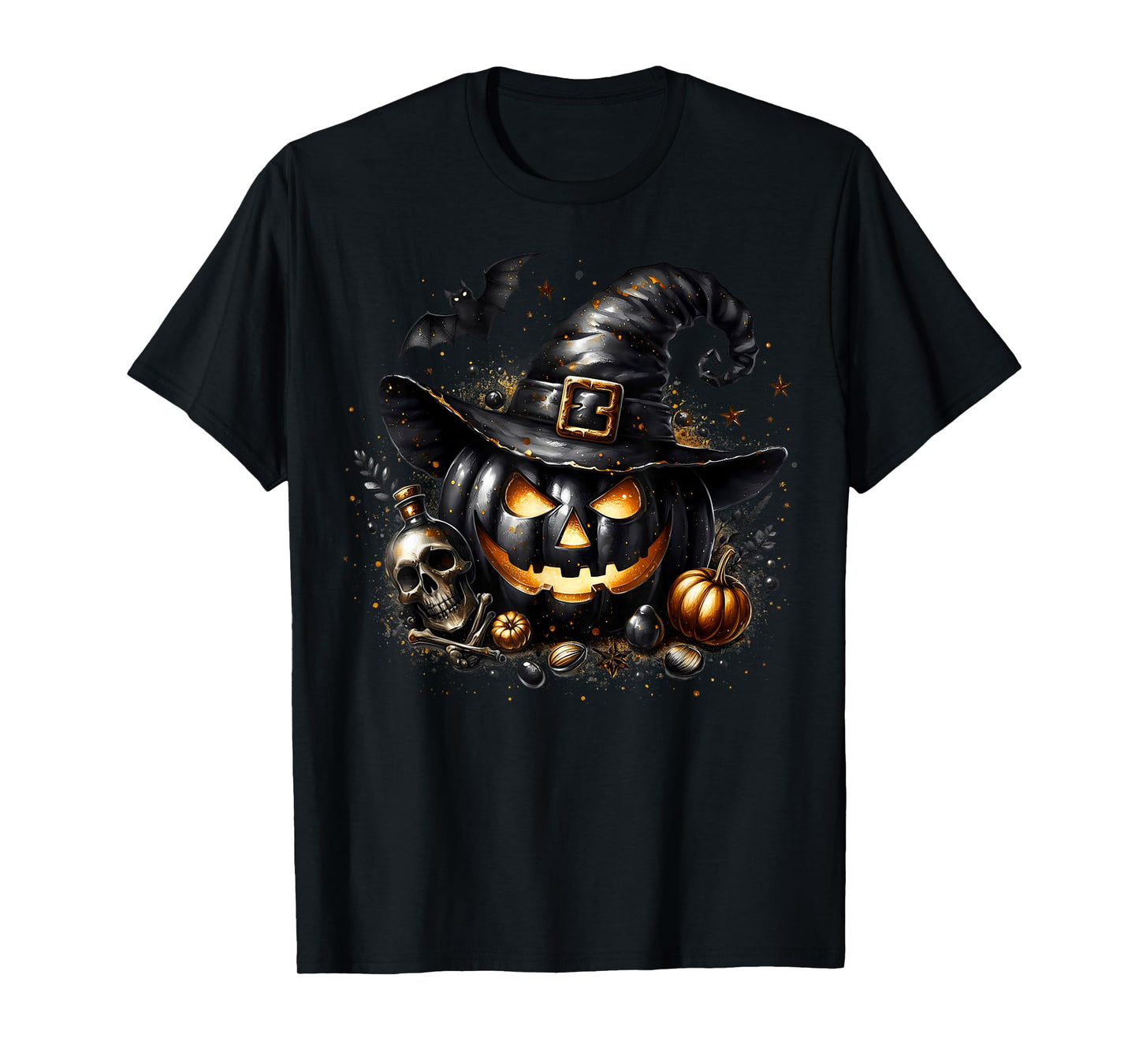 Jack O Lantern Halloween Pumpkin Graphic for Women Goth Mom T-Shirt