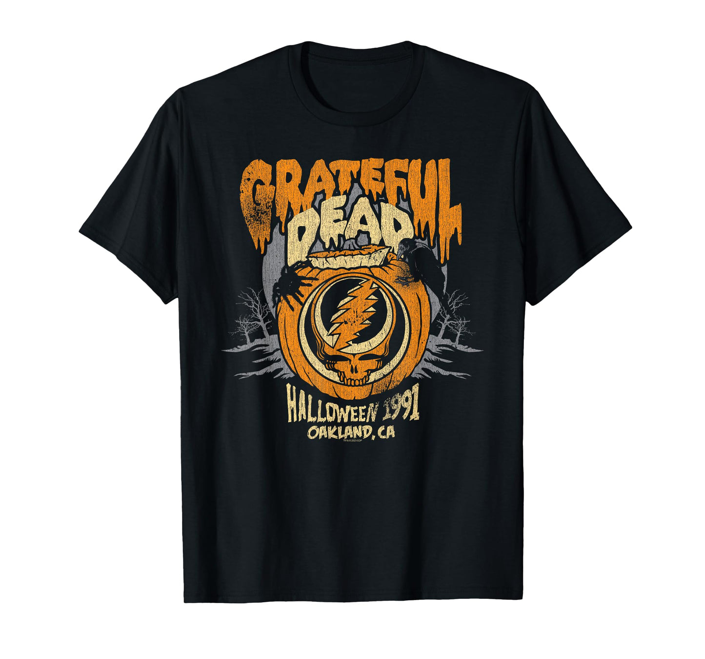 Grateful Dead Halloween Jack-o-Lantern Vintage Band T-Shirt